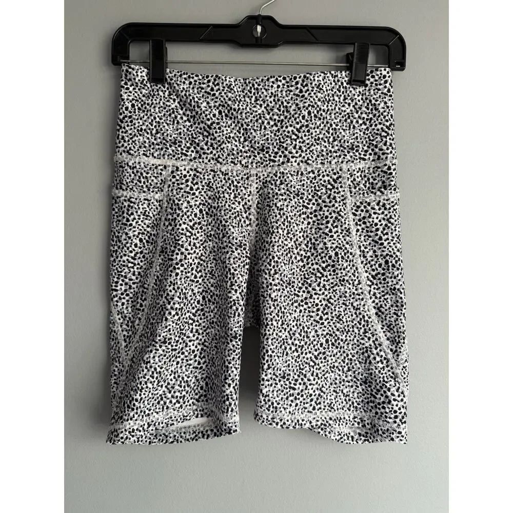 Old Navy Bike Shorts Womens Small Gray Active Go-Dry Powersoft High-Rise Biker